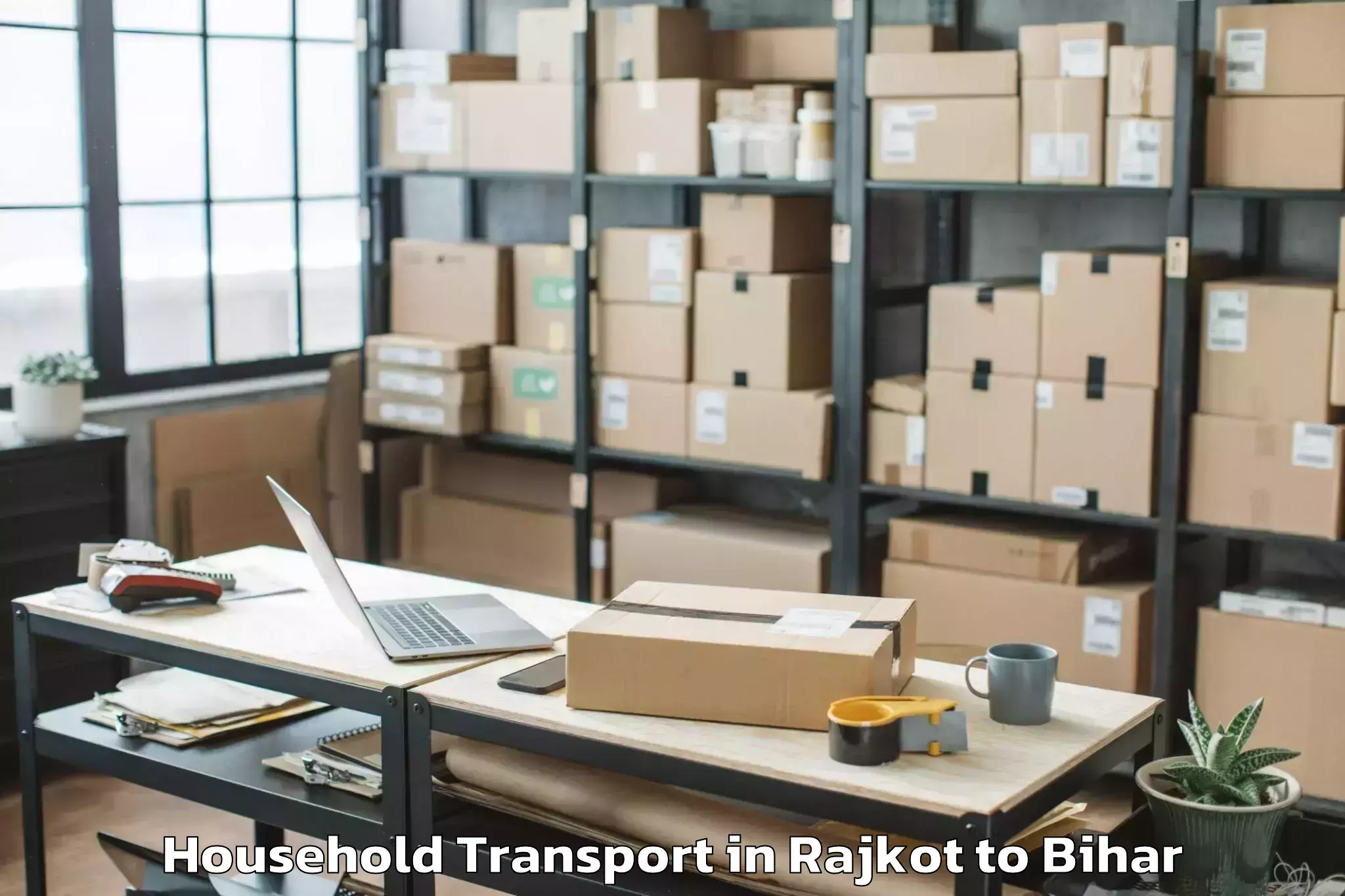 Trusted Rajkot to Gidhaur Household Transport